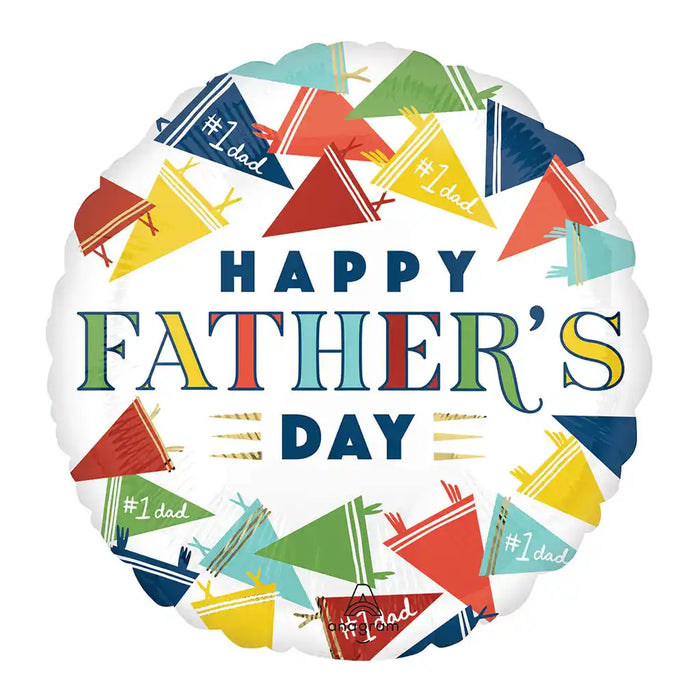 Happy Father's Day Foil Balloon, 18in