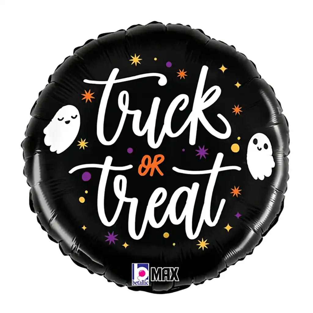 Trick Or Treat Ghosts Foil Balloon, 18in