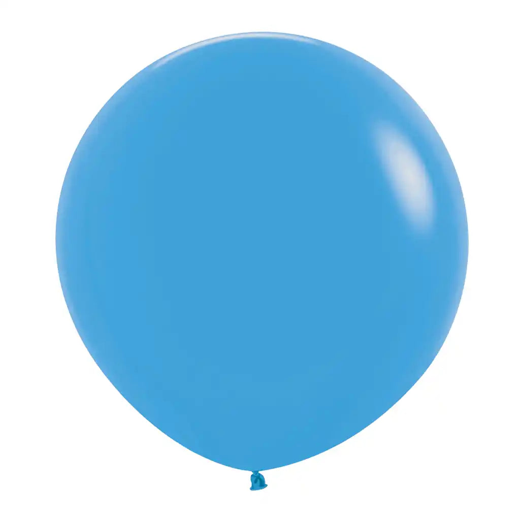 Neon Blue Latex Balloon, 24in
