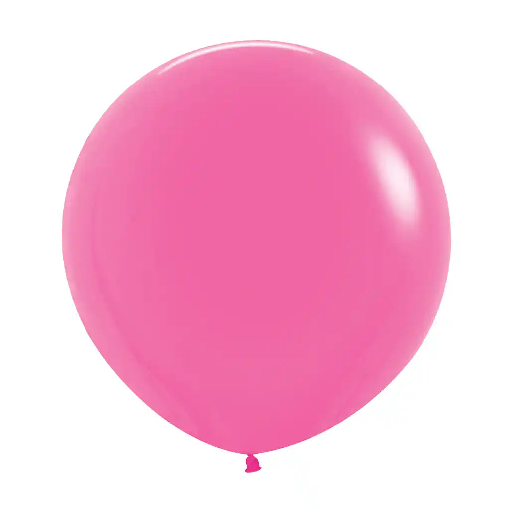 Neon Magenta Latex Balloon, 24in