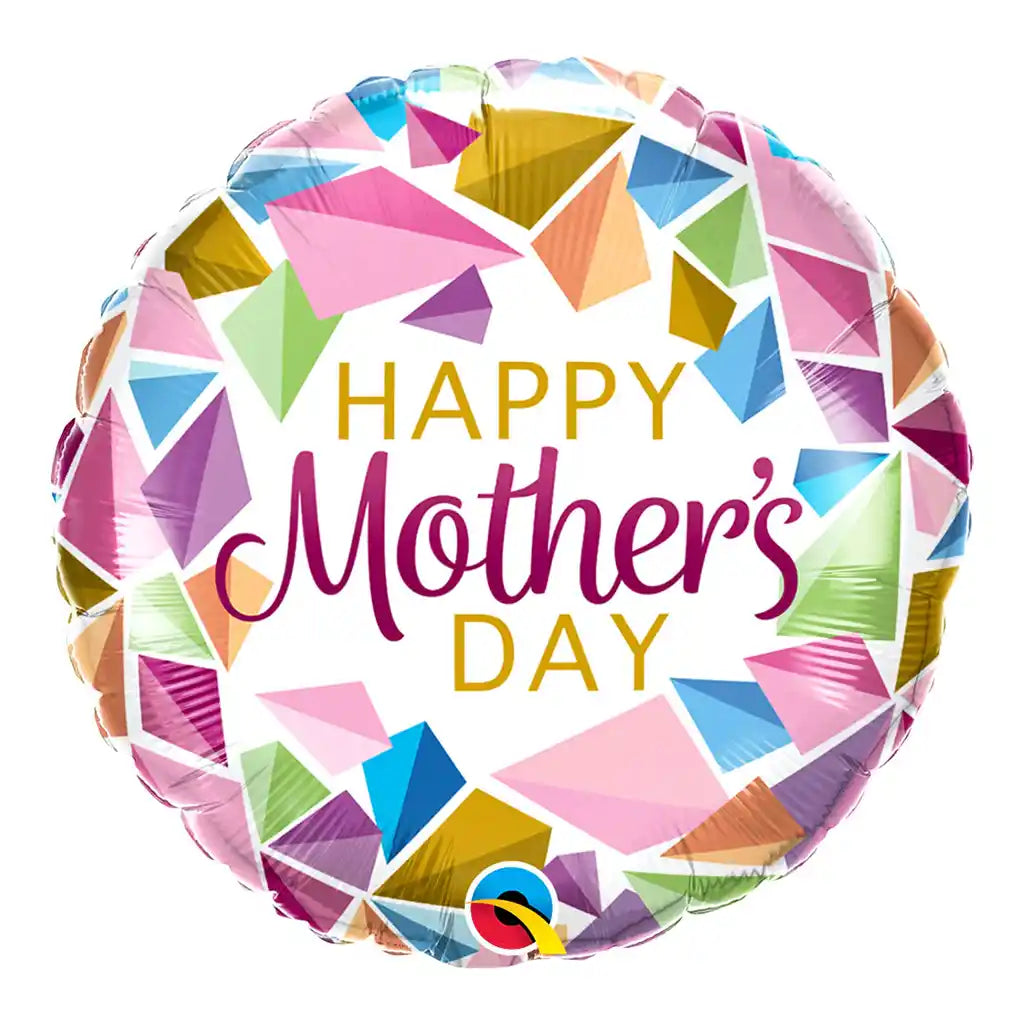 Mother&#39;s Day Colorful Gems Foil Balloon, 18in
