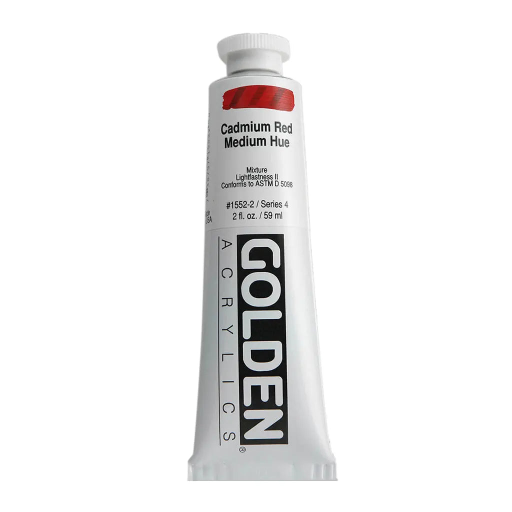 Golden Heavy Body Acrylic 2oz Cadmium Red Medium Hue S4