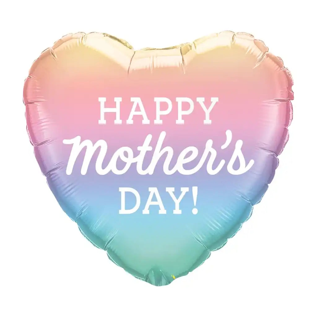Mother's Day Pastel Ombre Foil Balloon, 18in