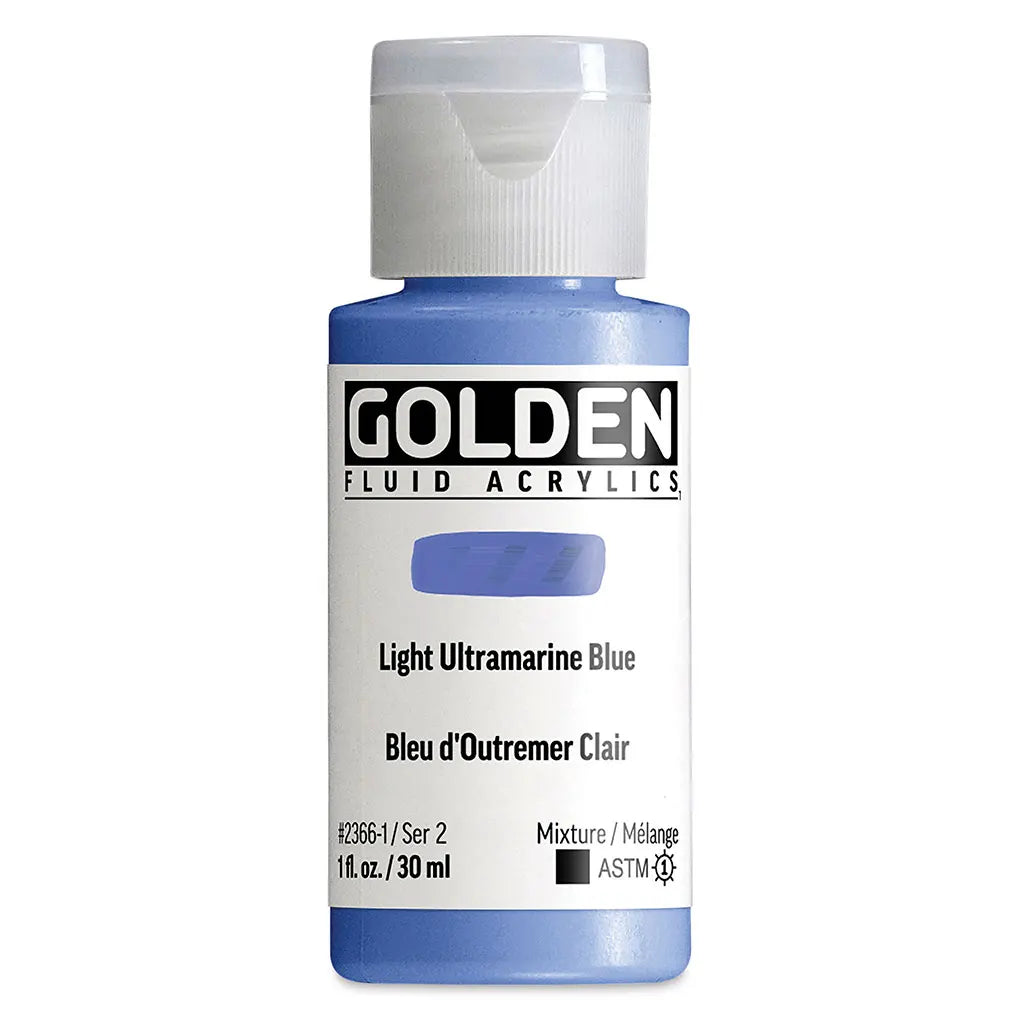 Golden Fluid Acrylic 1oz Light Ultramarine Blue S2