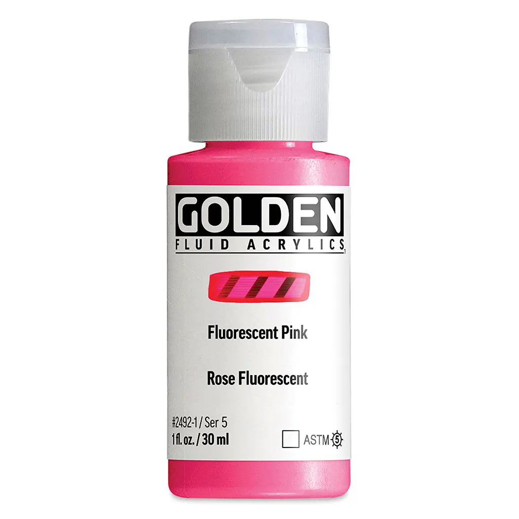 Golden Fluid Acrylic 1oz Fluorescent Pink S5