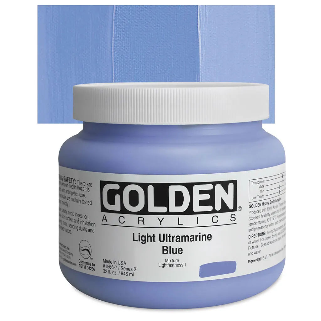 Heavy Body Acrylic SR2 32oz, Light Ultramarine Blue