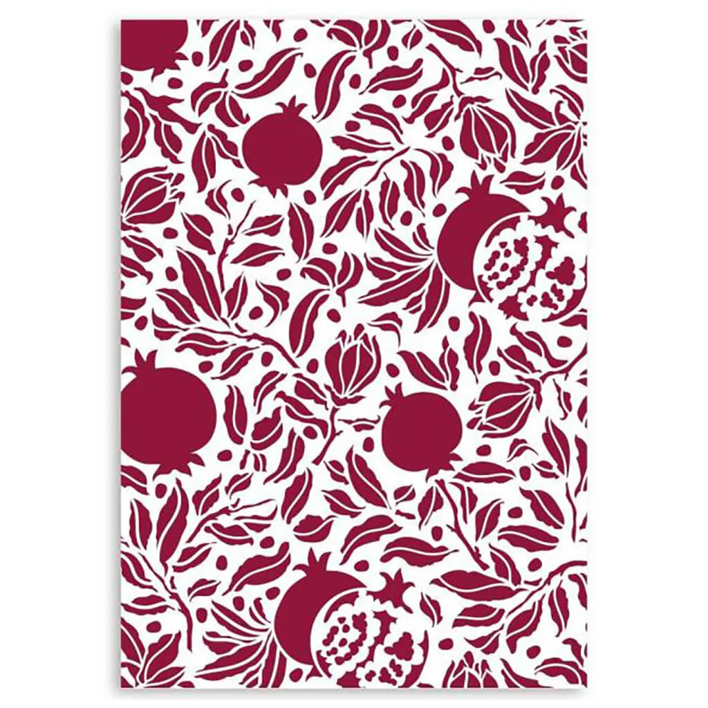 Pomegranad Stencil, 8.27in x 11.69in