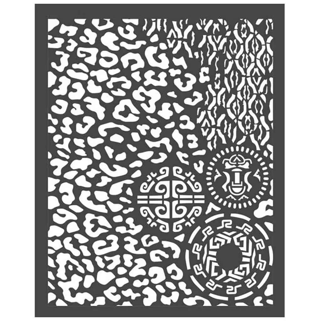 Animalier Stencil, 20cm x 25cm