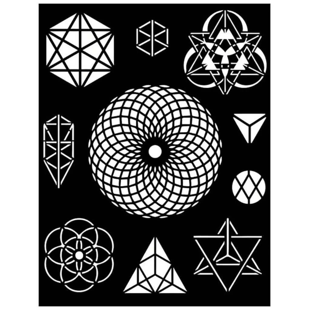 Symbols Cosmos Infinity Stencil, 20cm x 25cm