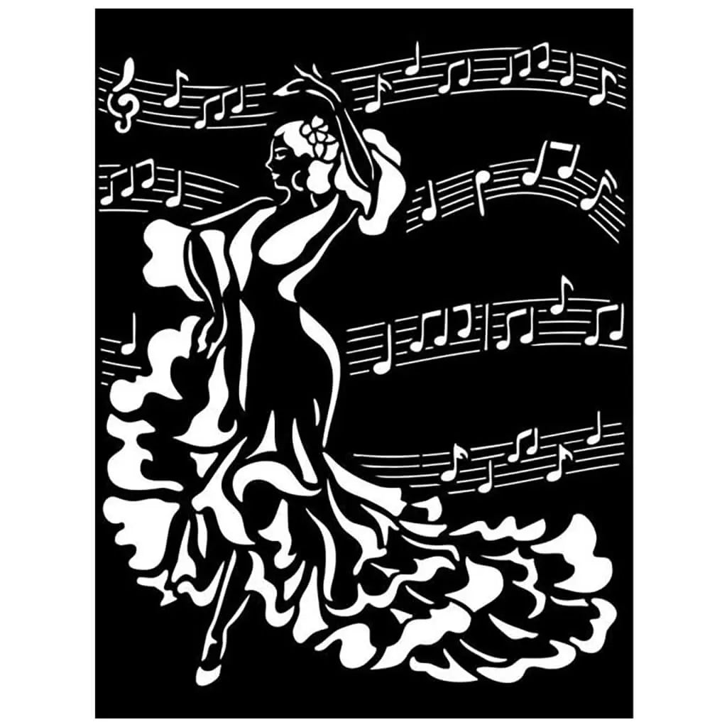 Dancer Desire Stencil, 20cm x 25cm
