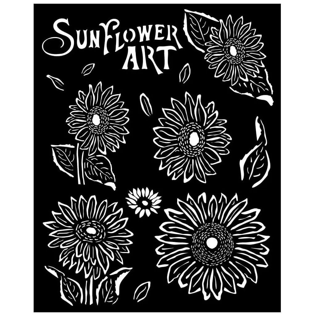 Sunflower Art Sunflower Stencil, 20cm x 25cm