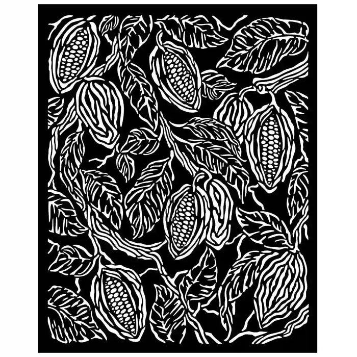 Coffee and Chocolate Coffee Texture Stencil, 20cm x 25cm