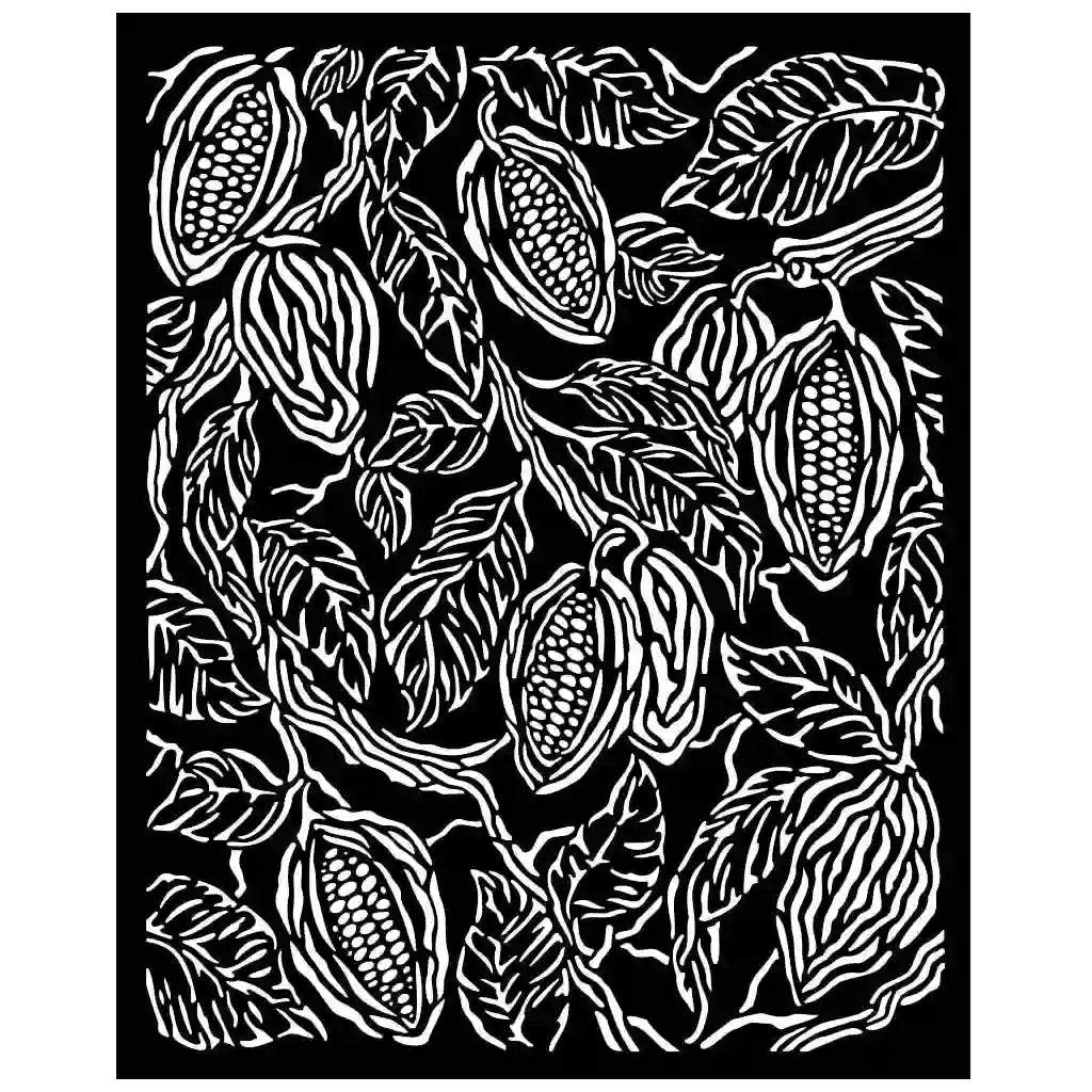 Coffee and Chocolate Coffee Texture Stencil, 20cm x 25cm