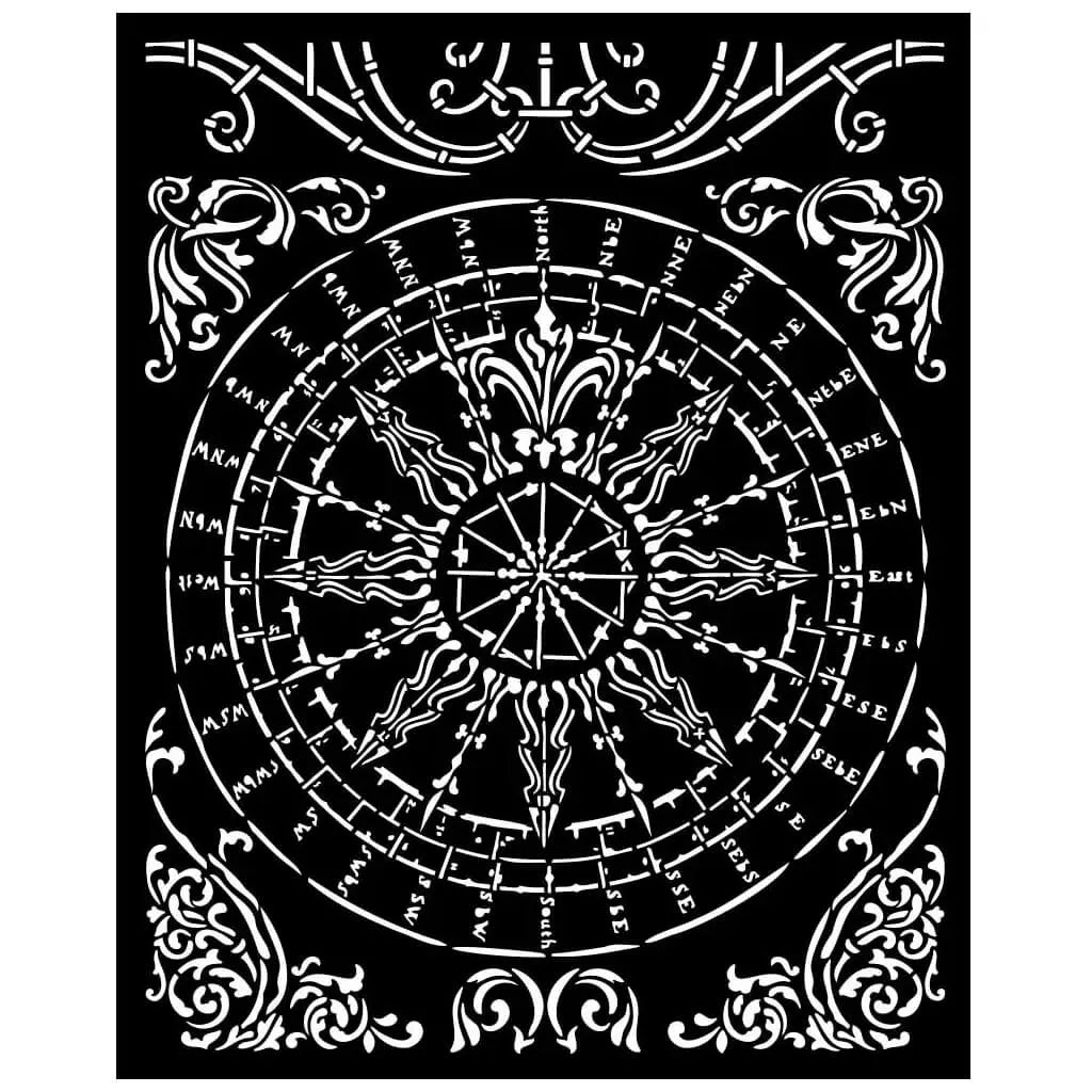Sir Vagabond Fantasy World Round Stencil, 20cm to 25cm