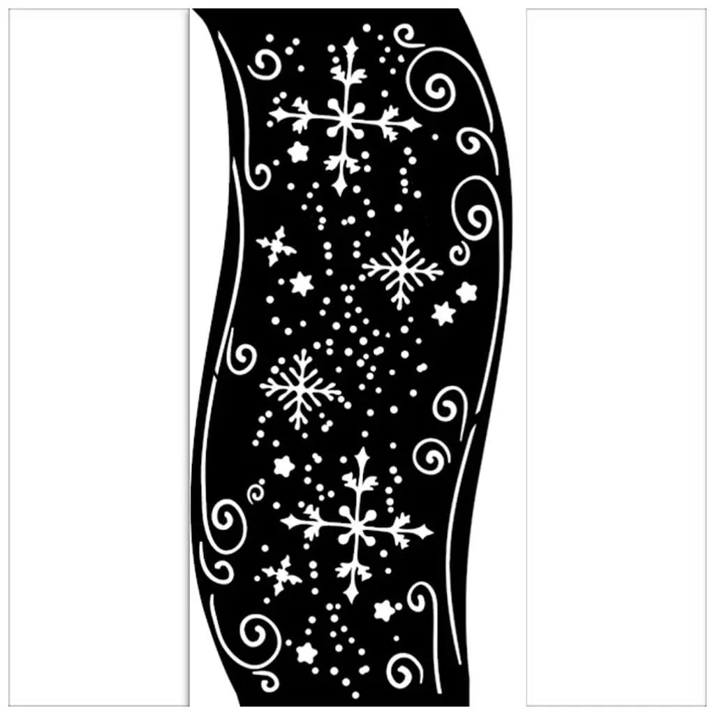 Christmas Ribbon Stencil, 12cm x 25cm