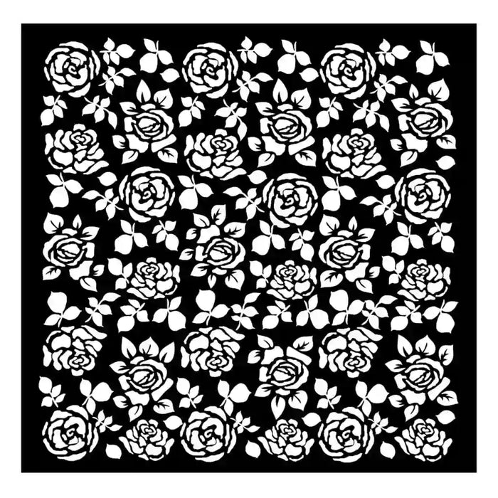 Precious Roses Pattern Stencil, 7in x 7in