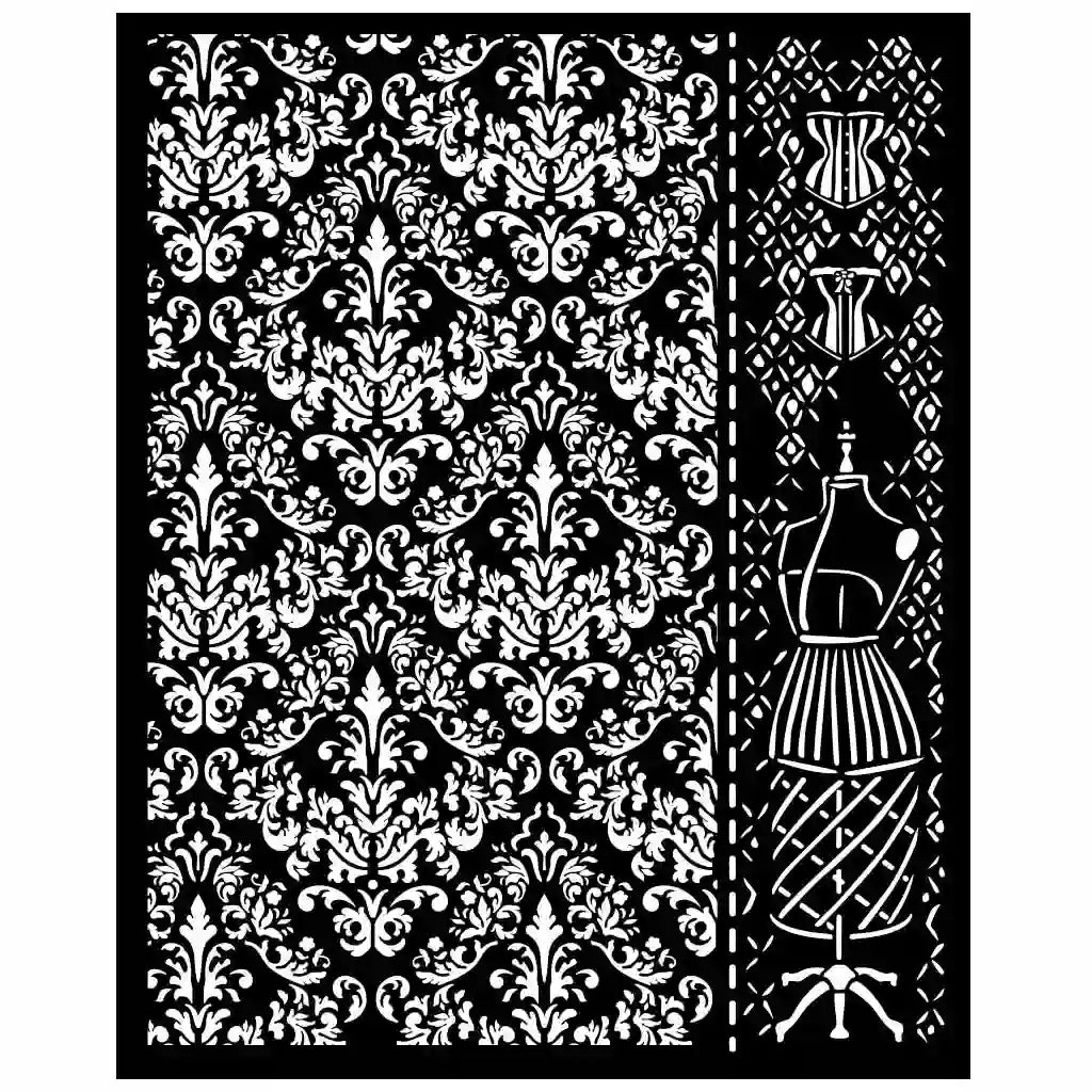 Brocante Antiques Mannequin Stencil, 20cm x 25cm