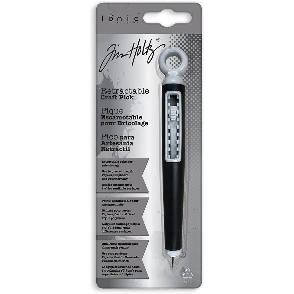 Tim Holtz Retractable Craft Pick Black