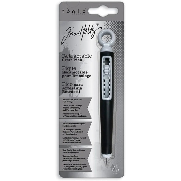 Tim Holtz Retractable Craft Pick Black