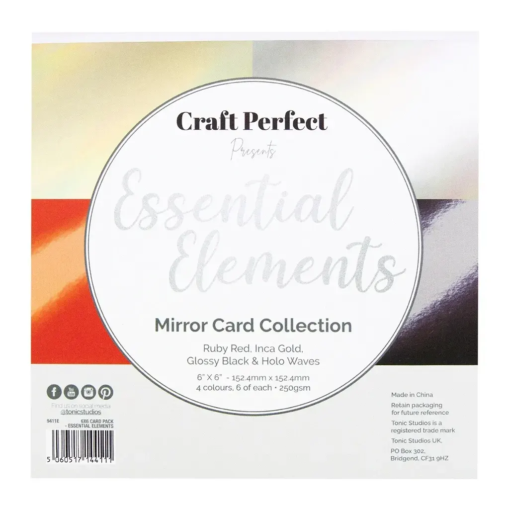 Craft Perfect Mirror Cardstock 6"X6" 24/Pkg Essential Elements