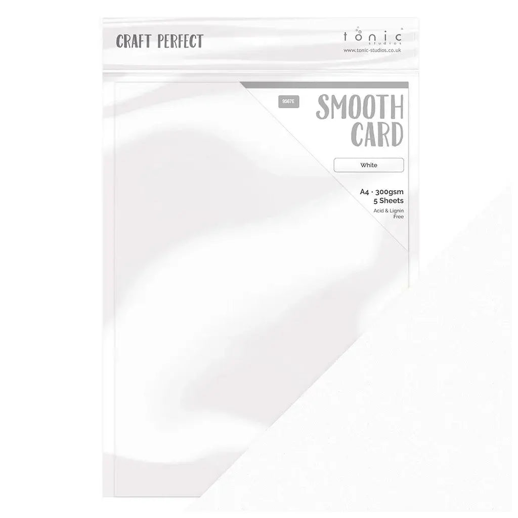 Craft Perfect Smooth Cardstock 8.5"X11" 5/PkgWhite