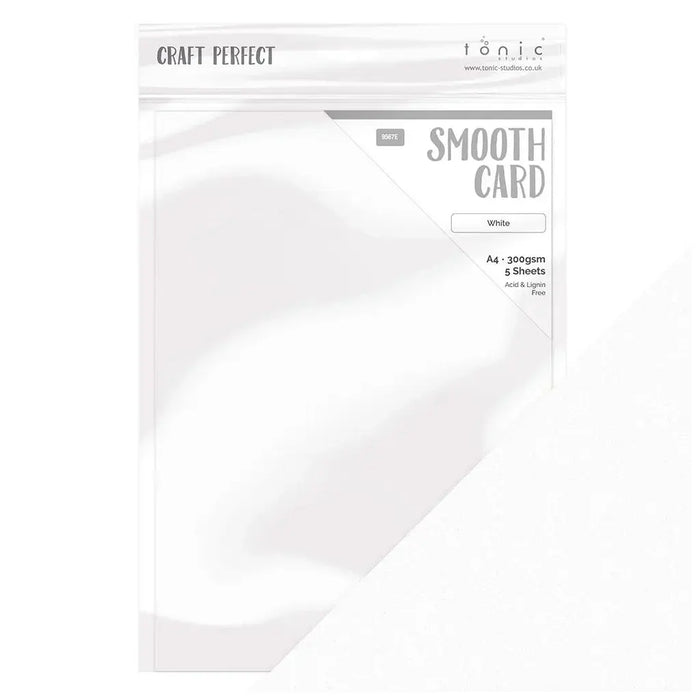 Craft Perfect Smooth Cardstock 8.5"X11" 5/PkgWhite