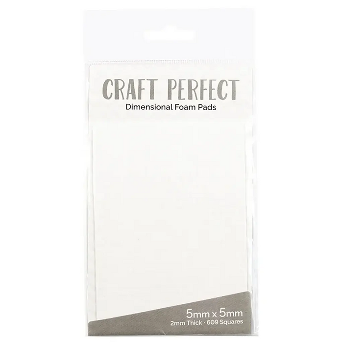 Craft Perfect Dimensional Foam Pads 5mmX5mm white