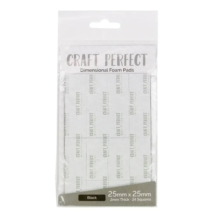Craft Perfect Dimensional Foam Pads 25mmX25mm black