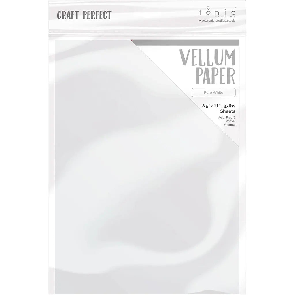 Craft Perfect Vellum Paper 8.5"X11" 10/Pkg pure white