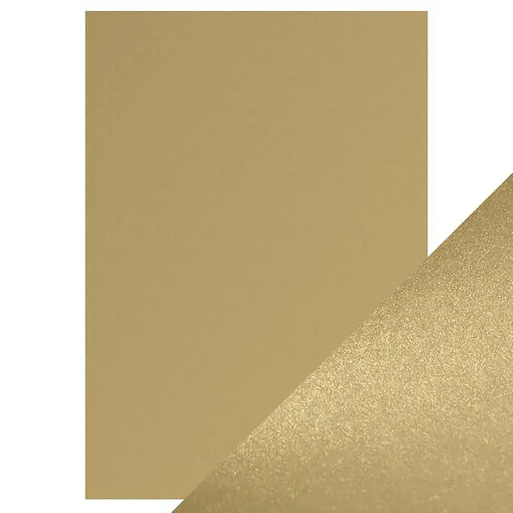 Craft Perfect Pearlescent Cardstock 8.5"X11" 5/Pkg Majestic Gold