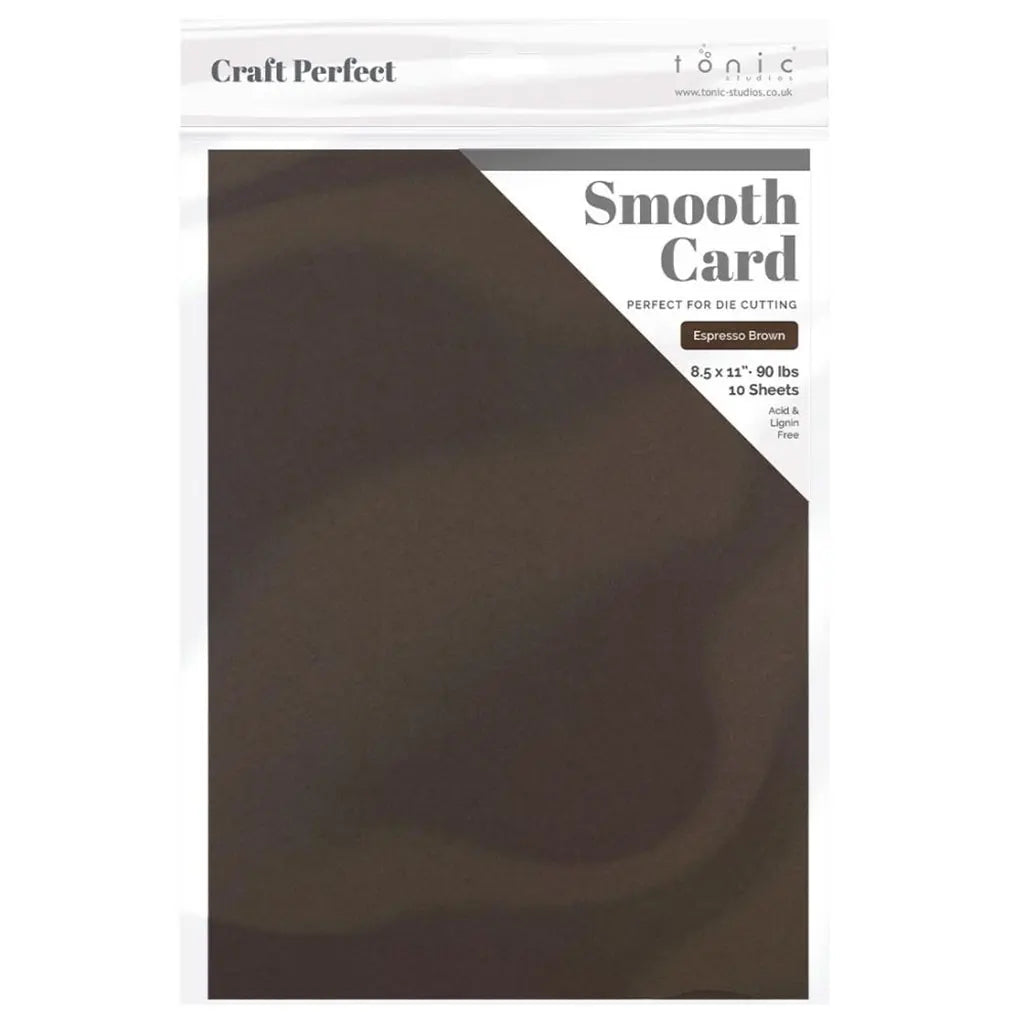 Craft Perfect Smooth Cardstock 8.5"X11" Expresso Brown