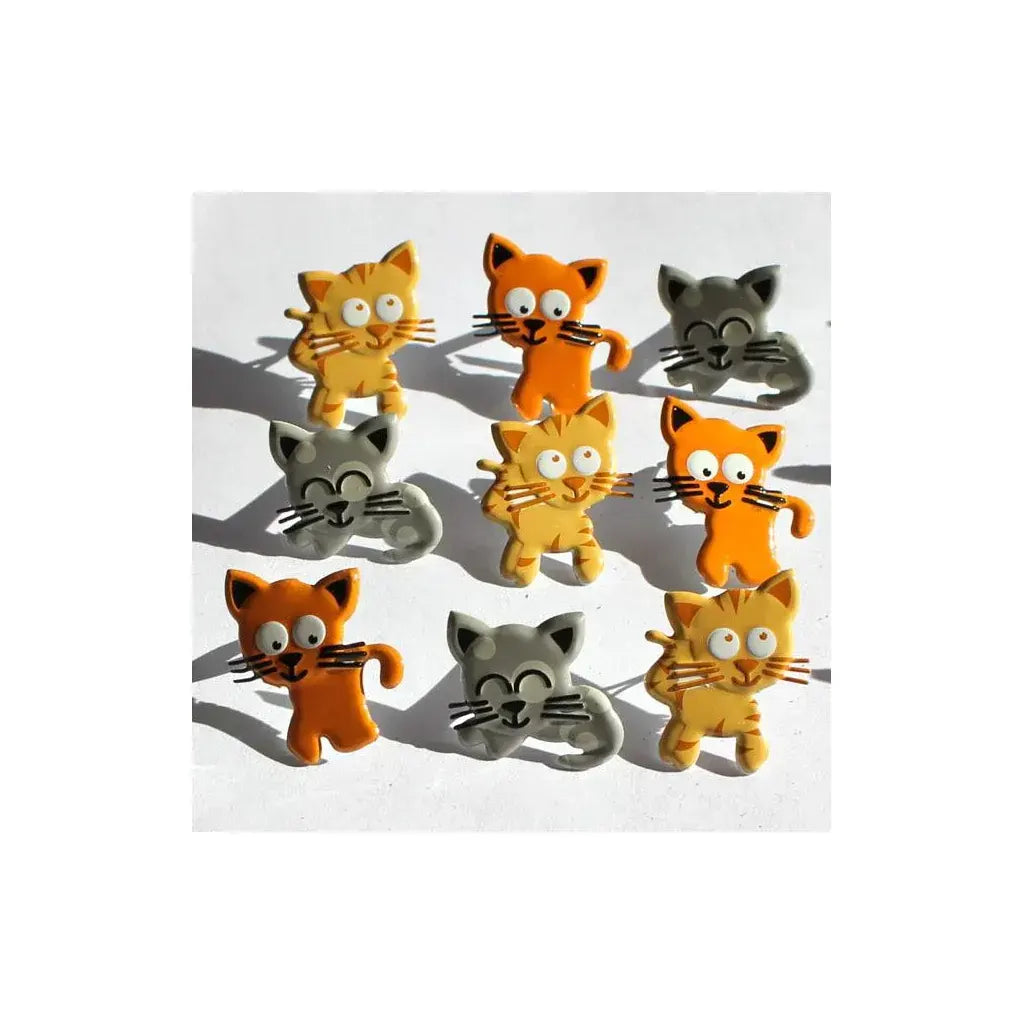 Eyelet Outlet Shape Brads 12/Pkg Kitties