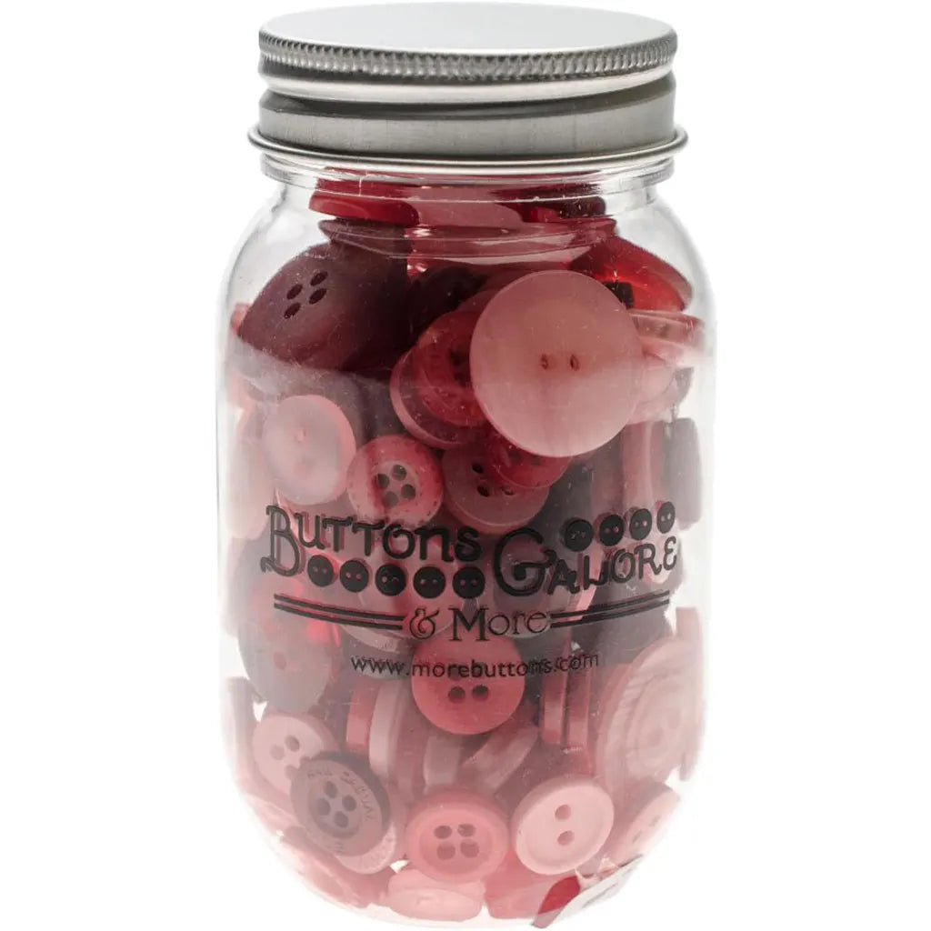 Buttons Galore Button Mason Jars Valentine