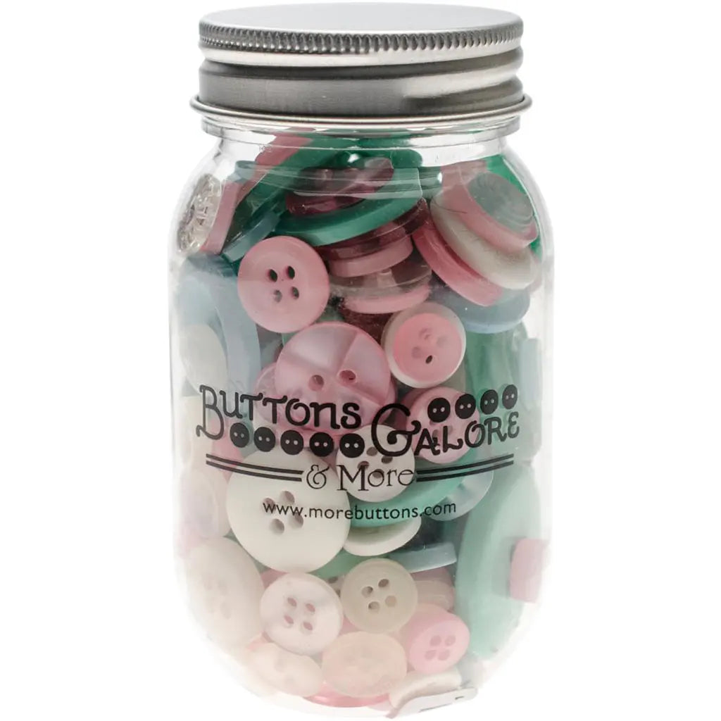 Buttons Galore Button Mason Jars Fantasy