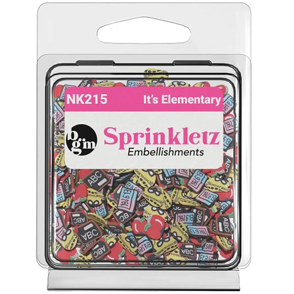Buttons Galore Sprinkletz Embellishments 12g It's Elementary