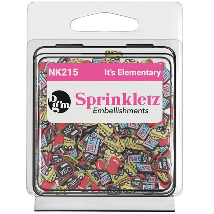 Buttons Galore Sprinkletz Embellishments 12g It's Elementary