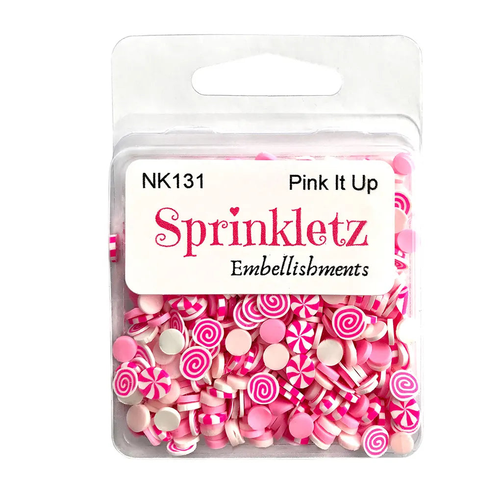 Buttons Galore Sprinkletz Embellishments 12g Pink It Up