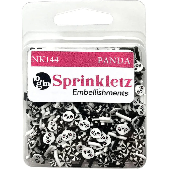 Buttons Galore Sprinkletz Embellishments 12g Panda