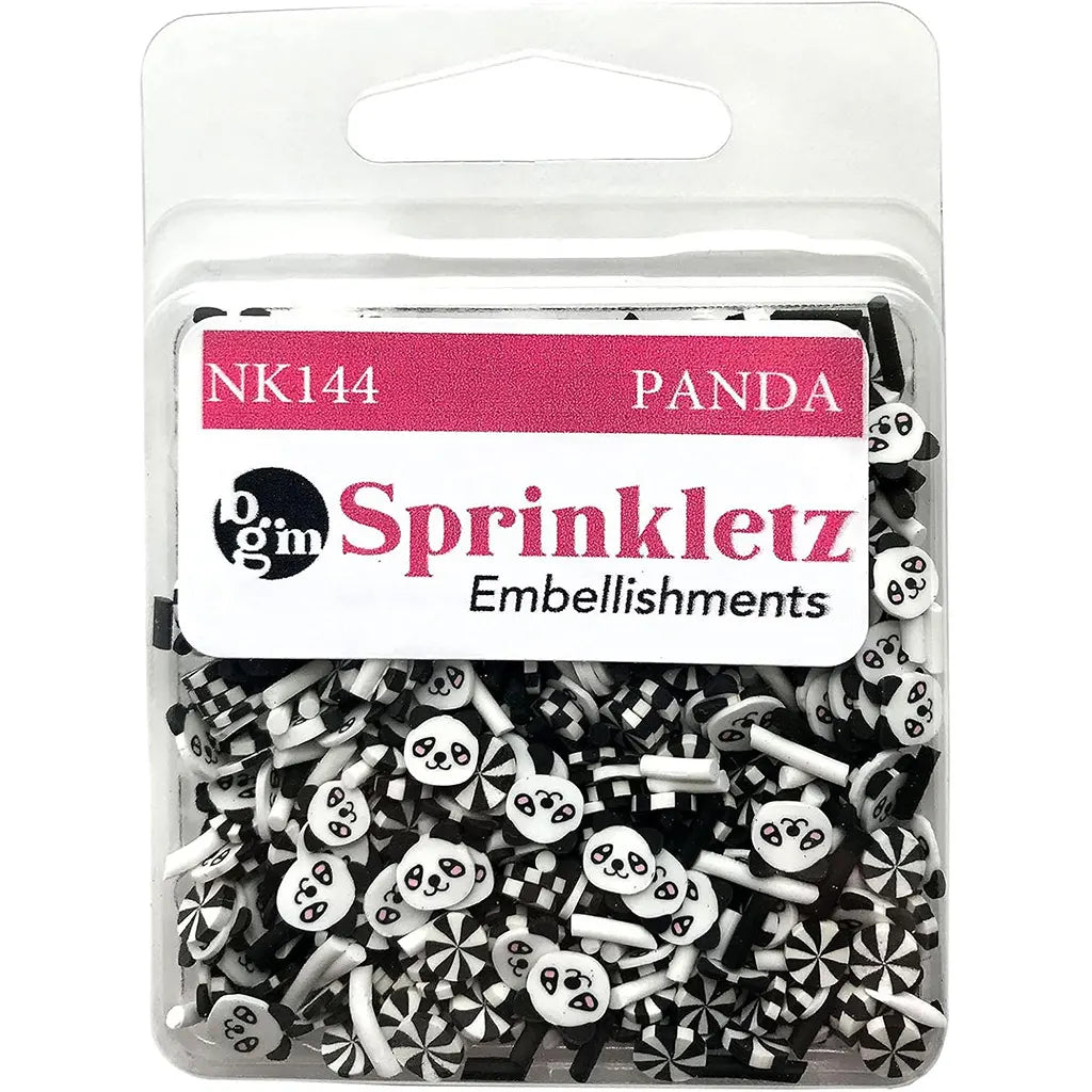 Buttons Galore Sprinkletz Embellishments 12g Panda