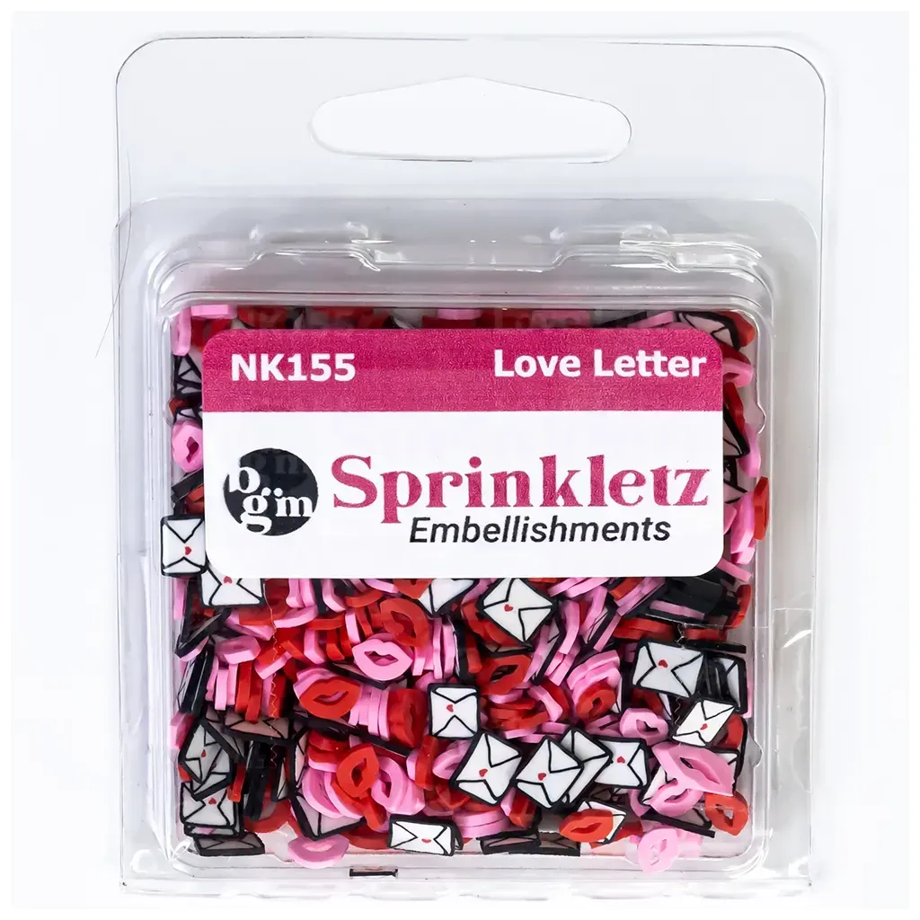 Buttons Galore Sprinkletz Embellishments 12g Love Letter