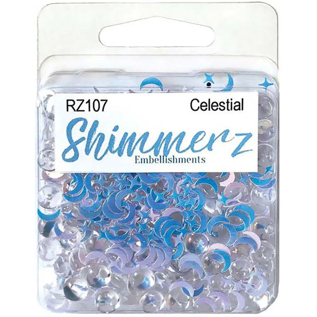 Buttons Galore Shimmerz Embellishments 18g Celestials
