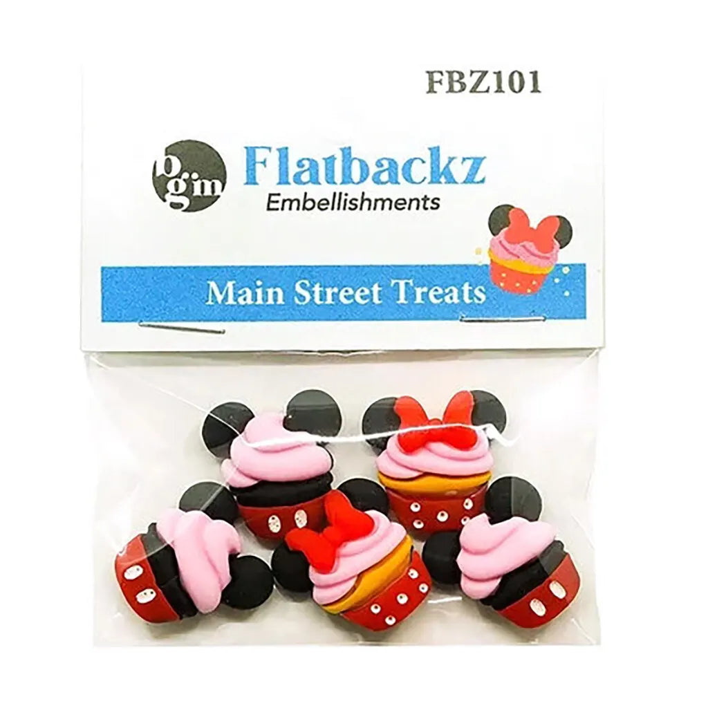 Buttons Galore Flatbackz Embellishments Main Street Treats