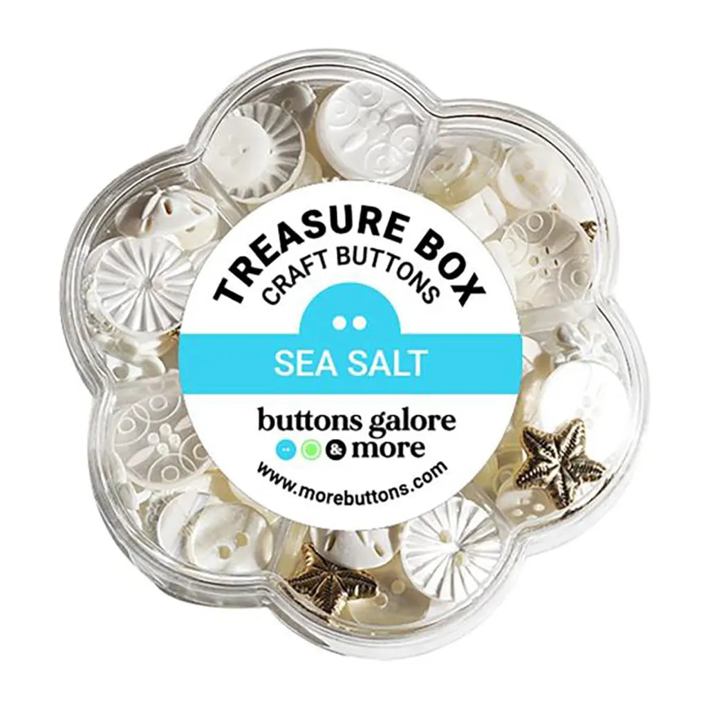 Buttons Galore Treasure Box Sea Salt