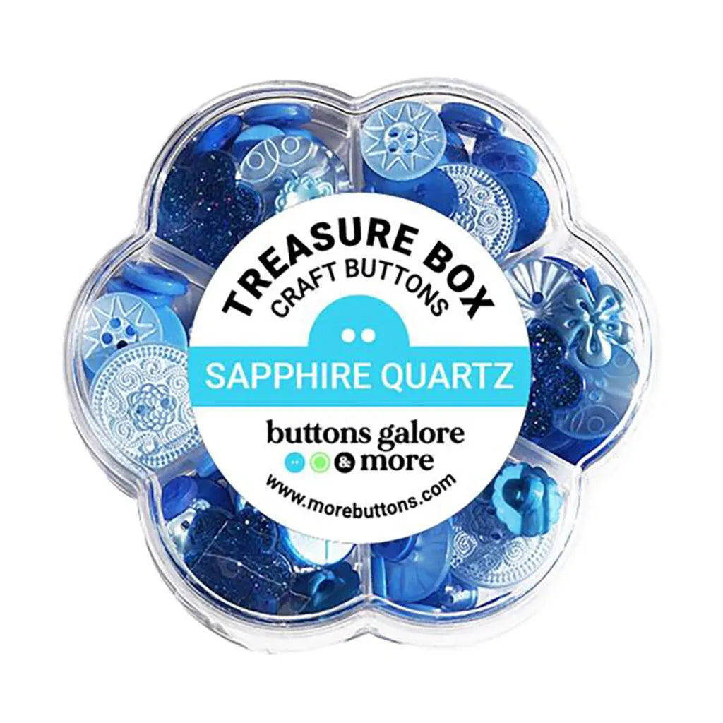 Buttons Galore Treasure Box Sapphire Quartz