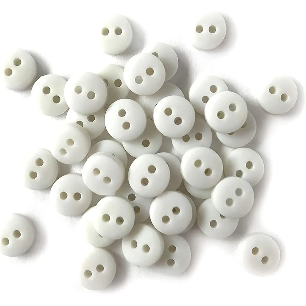 Buttons Galore Tiny Buttons White