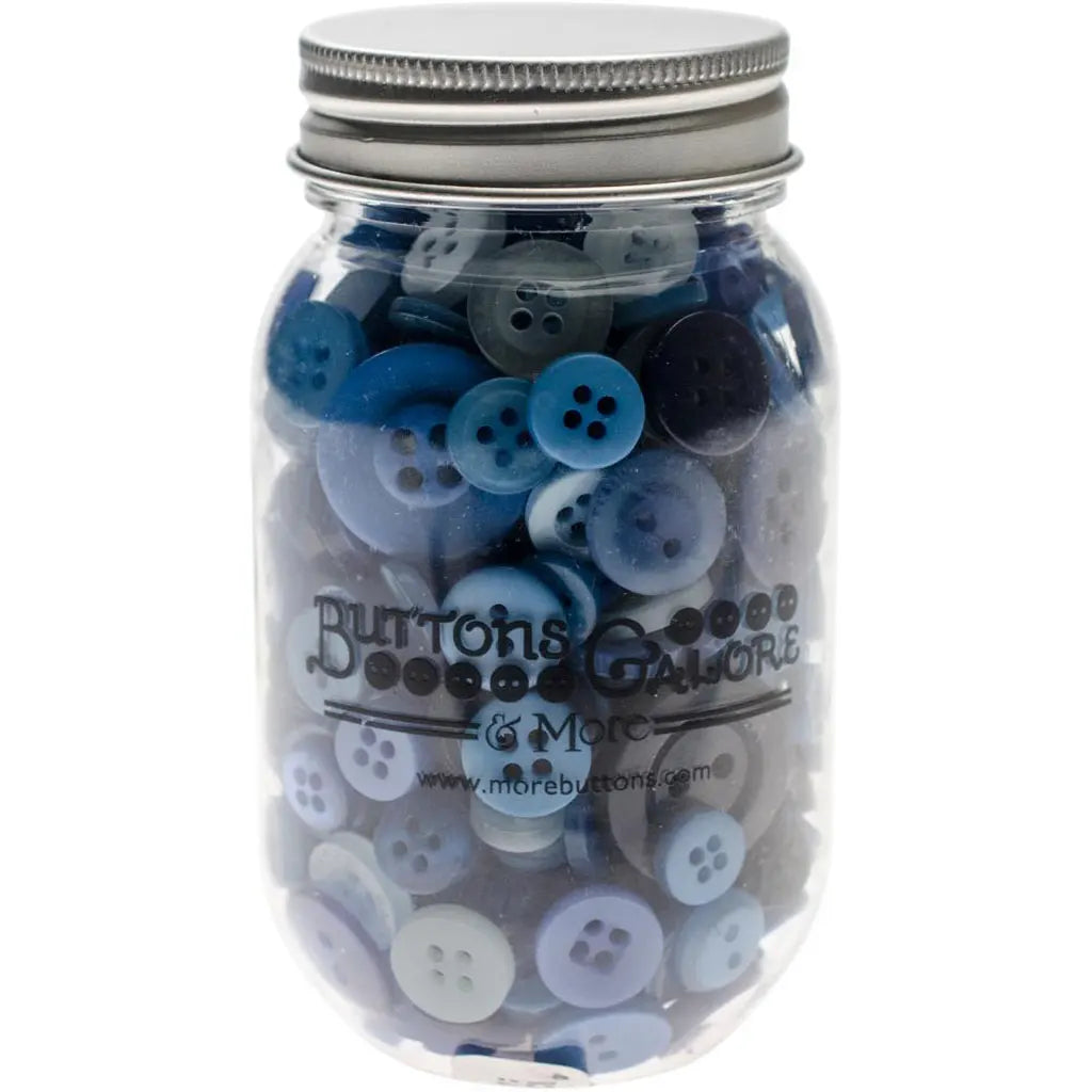 Buttons Galore Button Mason Jars Open Seas