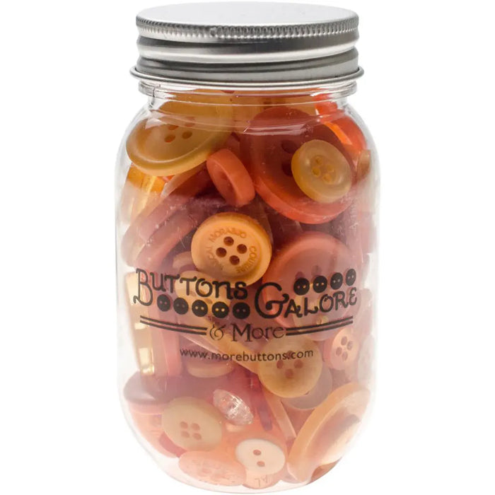 Buttons Galore Button Mason Jars Sweet Mango