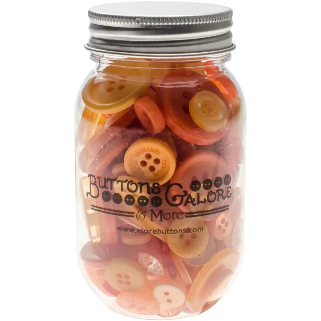 Buttons Galore Button Mason Jars Sweet Mango