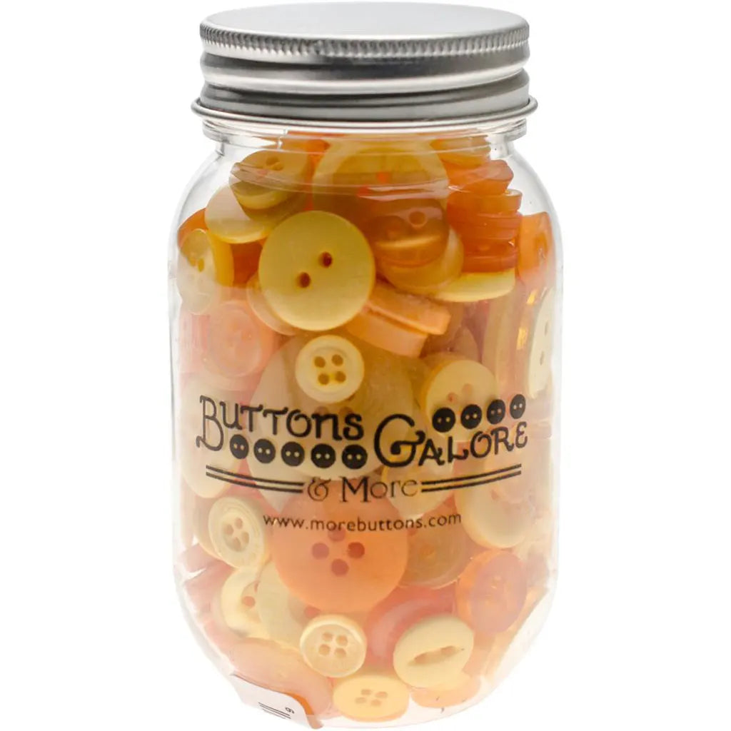 Buttons Galore Button Mason Jars Sunrise
