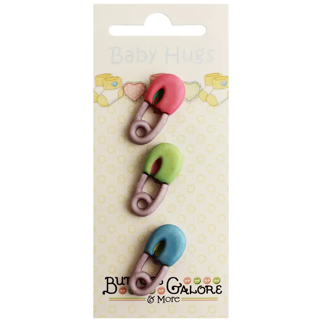 Buttons Galore Baby Hugs Buttons Diaper Pins